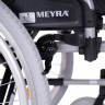 Кресло-коляска механ. MEYRA EuroChair2  2.750 (43см) пневмо колеса, цв.рамы серебро