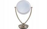 Зеркало косметическое Weisen ED19MTSN-SCL настольное 2-стор 10-кр.ув.19 см с LED-подсветкой 4 АА бат