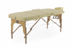 Массажный стол складной MED-MOS JF-AY01 3-х секционный, деревянная рама, бежевый